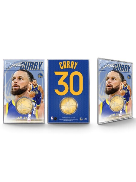 Mince Golden State Warriors NBA Stephen Curry Acrylic Bronze Coin Card