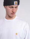 Tričko Carhartt WIP L/S Chase T-Shirt White/Gold