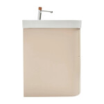 Koupelnová skříňka s umyvadlem a baterií SAT Fusion 97,5x53x45 cm pískově béžová mat SATFUSION2100BEUBA SATFUSION2100BEUBA