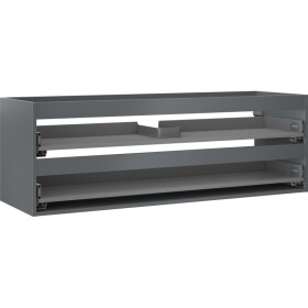 MEXEN - Box-A skříňka pro umyvadlo 140, 2 zásuvky, grafit mat 91AX0-1400-470-2-66