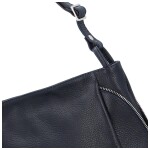 Praktická kožená dámská kabelka Marcella, tmavě modrá