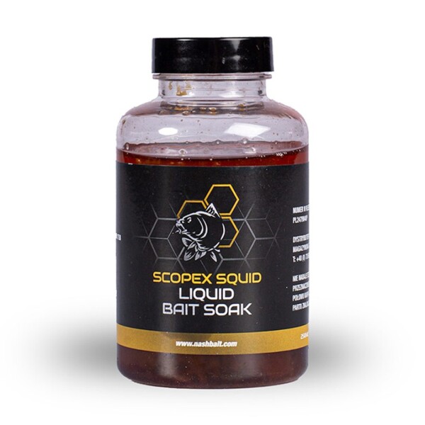 Nash B6375 Dip Scopex Squid Liquid Bait Soak 250ml (B6375)