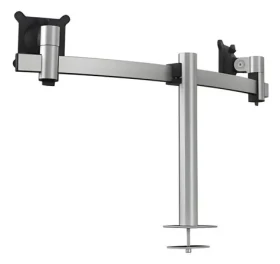 Durable Monitor Mount PRO stříbrná / Stolní držák monitoru / pro 2 monitory / 21-27" / nosnost 8 kg / VESA 100x100 (508623)
