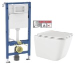 GEBERIT DuofixBasic bez tlačítka + WC INVENA PAROS + SEDÁTKO 458.103.00.2 X RO1