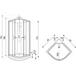 KERRA - Hydromasážní box WEGA 90 (bílá) 5907548123503