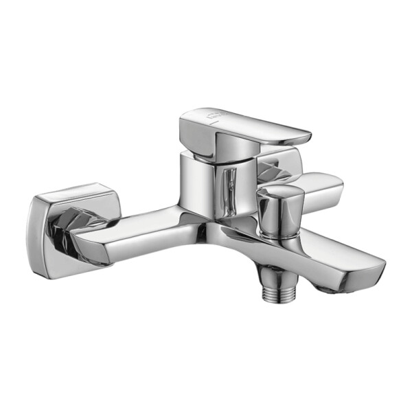 Laveo - Calla - nástěnná vanová baterie bez příslušenství, chrom BAC_010D