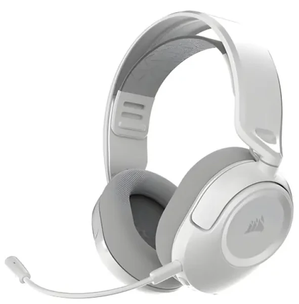 Corsair HS35 v3 Wireless bílá / Herní sluchátka s mikrofonem / 2.4 GHz / Bluetooth / Dolby Atmos / 30h výdrž (CA-9011402-WW)