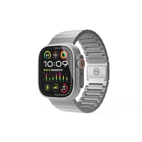Mobile Origin Watch Titanium Band řemínek pro Apple Watch 49mm/46mm/45mm/44mm stříbrná (AWTB-TITAN-SLV)