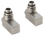 SAPHO - CUBE připojovací sada ventilů ruční rohová, nerez mat CP4510S