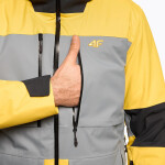 Pánská lyžařská bunda H4Z22 žluto-černá - 4F XXXL