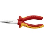 KNIPEX - kleště půlkulaté, zahnuté, s křížovým ozubením - 200mm, vysoká pevnost čelistí (3821200)