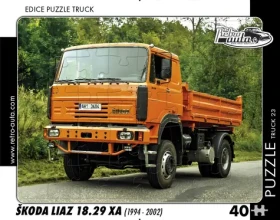 RETRO-AUTA Puzzle TRUCK č.23 ŠKODA Liaz 18.29 XA (1994-2002)