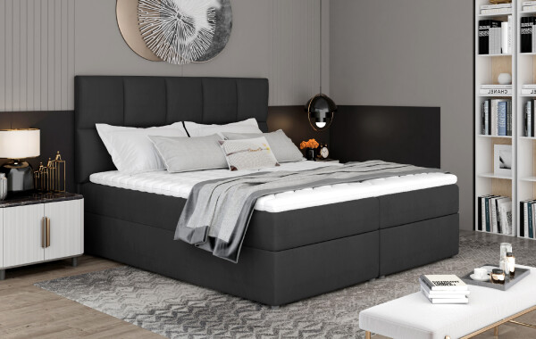 Boxspring Glossy Rozměr: 185 x 210 cm, látka: Monolith 97