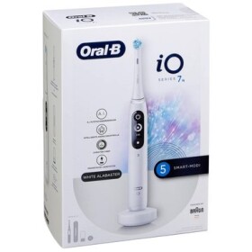 Oral-B iO 7N bílá rotační zubní kartáček režimů Bluetooth časovač tlakový senzor displej pouzdro