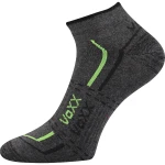 VOXX Ponožky krátké slabé REX 11 bavlněné TMAVĚ ŠEDÉ MELÉ (3 páry) 39-42 113581