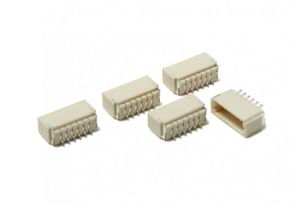 JST SH 1,0 mm 6-Pin konektor na DPS - Pravý úhel