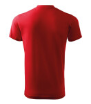 Heavy V-neck tričko unisex červená S