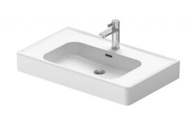 DURAVIT - Soleil by Starck Umyvadlo nábytkové 80x48 cm, s přepadem, otvor pro baterii, WonderGliss, bílá 23778000001