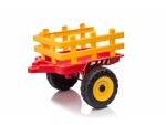Mamido Elektrický traktor s vlečkou T2 červený 12V7Ah EVA kola