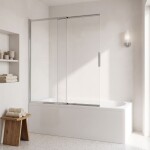 REA - Vanová zástěna posuvná Dario Chrome 120 REA-W7886