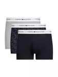 Pánské boxerky 3Pack UM0UM02768 0Y1 šedé/černé/potisk Tommy Hilfiger