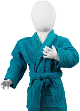 The One Towelling Baby Bathrobe Dětský župan 48.1007 turquoise 98/110