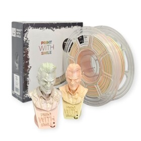 PLA SILK filament Pastel Rainbow 1,75 mm Print With Smile 1 kg