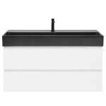 Koupelnová skříňka s umyvadlem SAT B-Way 99x50x45 cm bílá lesk BWAY2100WU2B2B BWAY2100WU2B2B