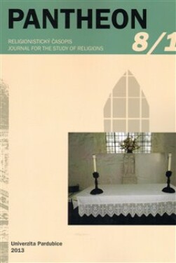 Pantheon 8/1, 2013. Religionistický časopis / Journal for the Study of Religions