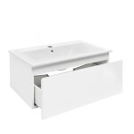 Koupelnová skříňka s umyvadlem SAT B-WAY 79x30x45 cm bílá lesk BWAY80WU4 BWAY80WU4