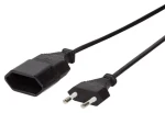 LogiLink černá / Napájecí kabel / CEE 7/16 vidlice - zásuvka / 2 m (CP123)