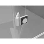 MEXEN/S - Lunar-F sprchový kout skládací dveře levá 95 x 70, transparent, bílá 836-095-070-20-00-L