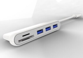 PremiumCord 5G SuperSpeed USB3.1 Typ-C hub / 3x USB3.0 / čtečka SD karet (ku31hub06)