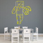 Samolepka Minecraft kuší Barva: Velikost: cm