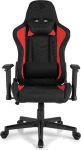 SENSE7 Spellcaster černo-červená / Herní židle / látka / nastavitelná / pojezdová kolečka / nosnost 150 kg (5902659841544)