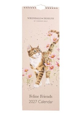 Kuchyňský kalendář 2027 Wrendale Designs Feline Friends - Kočky