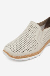 Polobotky Rieker N4251-60 Přírodní kůže (useň) - Lícová