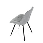 Jídelní židle, šedá, látka, HC-T1130 GREY2