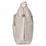 Moderní dámská crossbody kabelka LB Bella Pocket, béžová