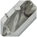 Módní dámské psaníčko Michelle Moon Atreya, stříbrné