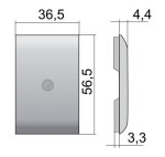 Italiana Ferramenta IF Libra krytka široká Libra H1/H2/H3 plast šedá barva: bílá (134963)