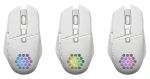 Glory GM-514 bílá / Herní myš / Bezdrátová / RGB / optická / 1200-3200 DPI / 6 tlačítek (52513)