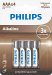 Philips baterie LR03A4B/10 Alkalická AAA - 4ks (4895229107991)