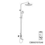 Mereo Eve vanová baterie s talířovou kulatou sprchou, šedá CBE60101SAE