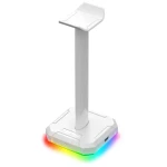 Redragon HA300 Scepter Pro bílá / Stojan na sluchátka / USB Hub / 4x USB 2.0 / RGB (HA300-W)