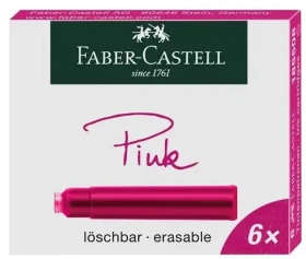 FABER-CASTELL Náplňě do kuličkového pera / 6ks / růžová (185508)