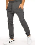 Pánské teplákové kalhoty tmavě šedé Dstreet UX2882 XL