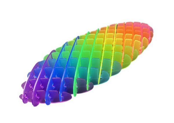 Mamido Antistresová elastická senzorická hračka 12 cm duhová