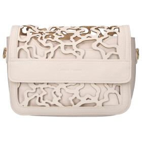 Stylová dámská koženková crossbody kabelka LB Ulma, béžová