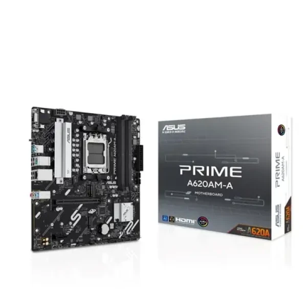 ASUS PRIME A620AM-A-CSM / AMD A620 / sc.AM5 / DDR5 / mATX / m.2 / SATA III / 4x USB 2.0 / HDMI + DP + VGA (90MB1MY0-M0EAYC)